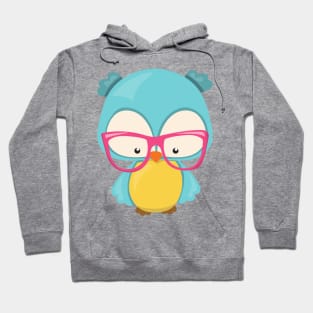 Hipster Owl, Owl With Glasses, Cute Owl Hoodie